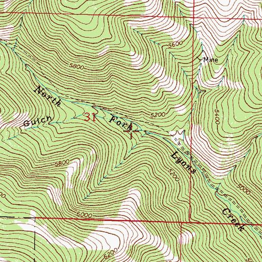 Topographic Map of Willet Gulch, MT