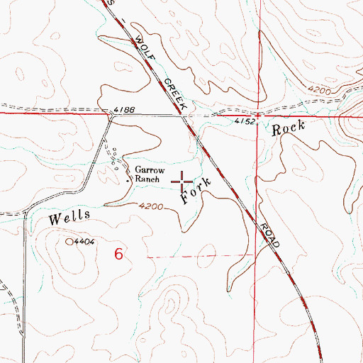 Topographic Map of Willis Creek, MT