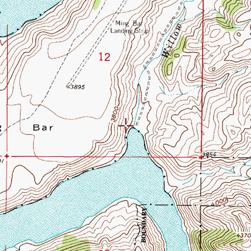 Topographic Map of Willow Creek, MT
