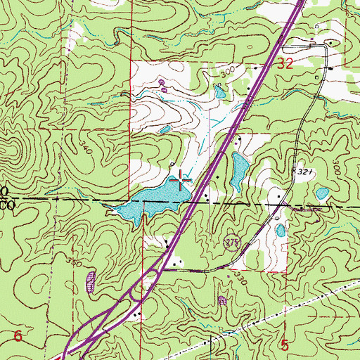 Topographic Map of Lake Lansdale Dam, AR