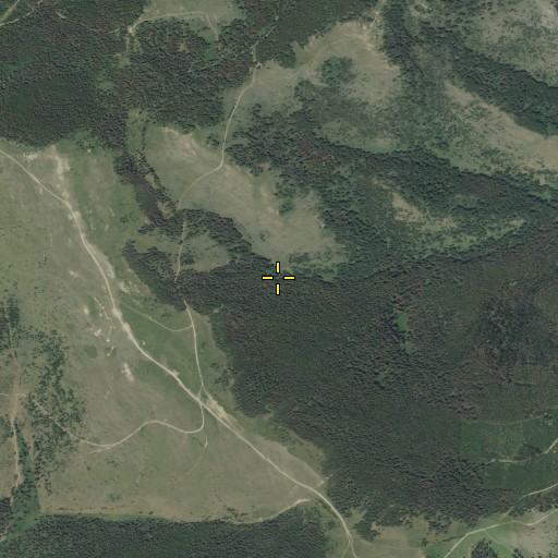 Aerial/Satellite Image of Sawmill Spring, MT