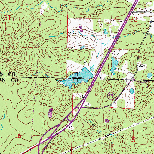 Topographic Map of Lake Lansdale, AR