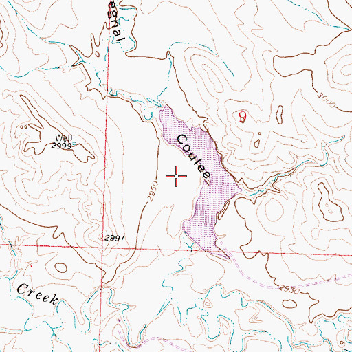 Topographic Map of 71 Ranch Dam, MT