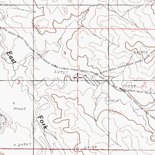 Topographic Map of Gibbs Number 1 Dam, MT