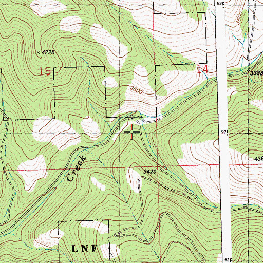 Topographic Map of Hugo Canyon, MT