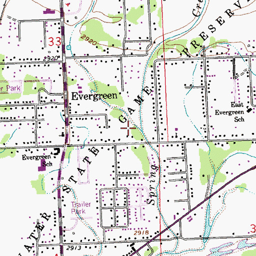 Topographic Map of Stillwater State Game Perserve, MT