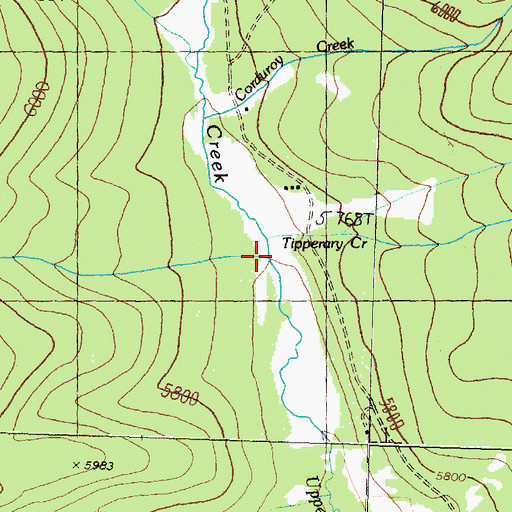 Topographic Map of Standish Creek, MT