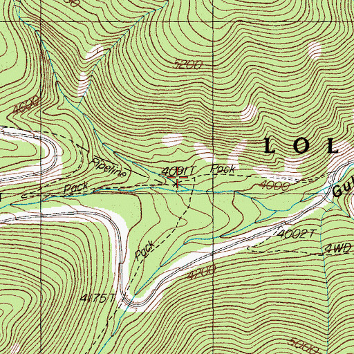Topographic Map of Halfway House Historical Site, MT