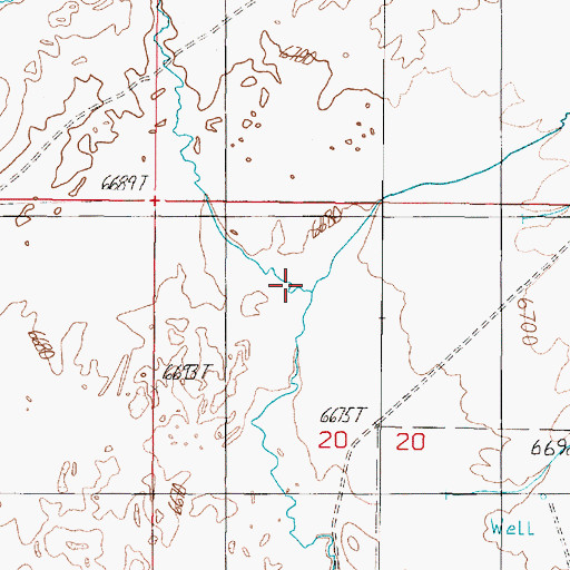 Topographic Map of Snowshoe Creek, MT