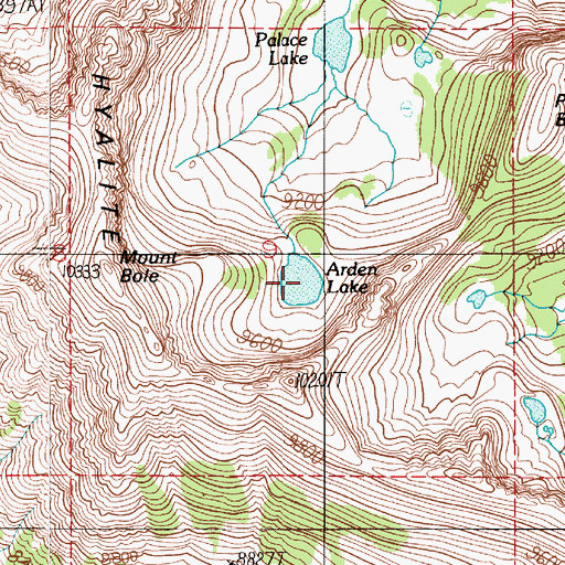 Topographic Map of Arden Lake, MT