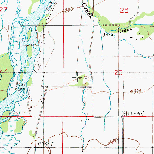 Topographic Map of Valley Garden Recreation Site, MT