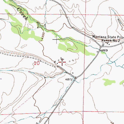 Topographic Map of Dempsey Station (historical), MT