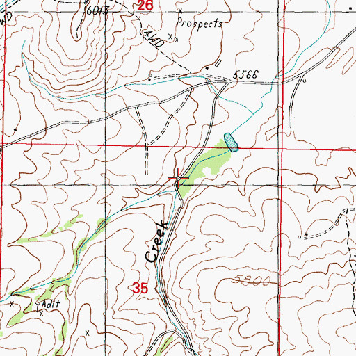 Topographic Map of Grove Gulch, MT