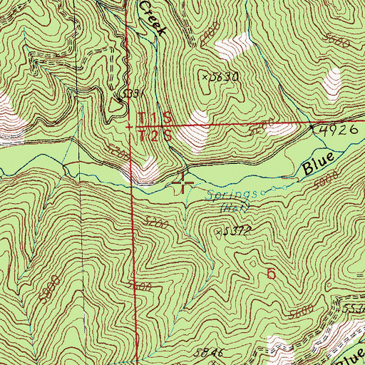 Topographic Map of Sand Creek, MT