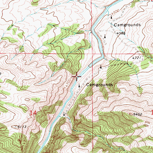 Topographic Map of Smith River Sportmans Access, MT