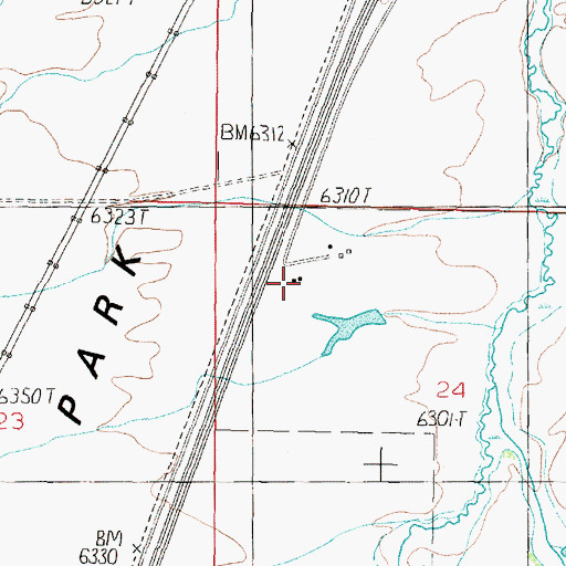 Topographic Map of Elk Park Fire Hall, MT