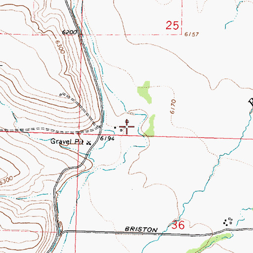 Topographic Map of R Willey, MT