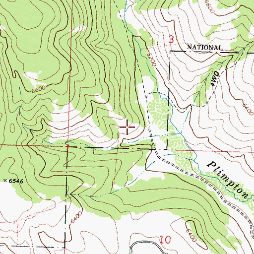 Topographic Map of Spannuth Ranch, MT