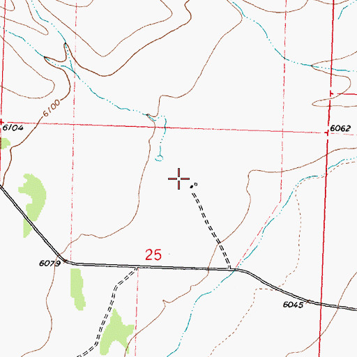 Topographic Map of Gallup Ranch, MT