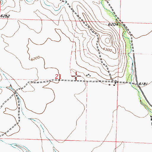 Topographic Map of O Heggelund, MT