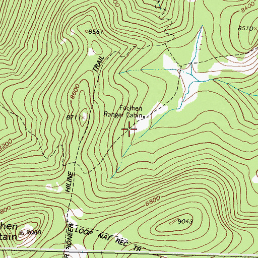 Topographic Map of Foolhen Forest Service Statin, MT