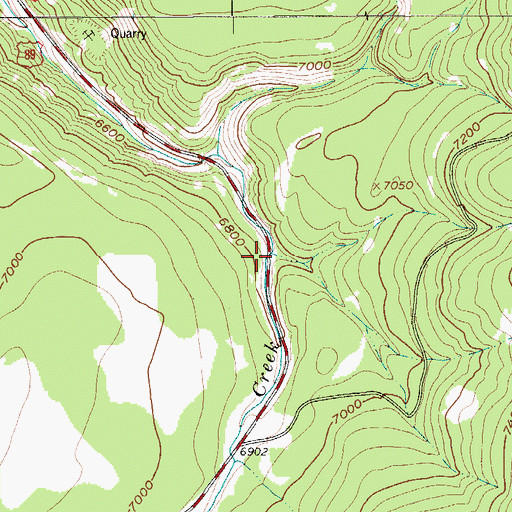Topographic Map of Lishen Creek, MT