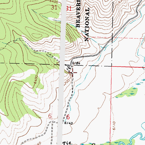 Topographic Map of Fred Else, MT