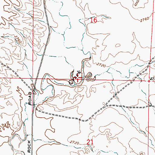 Topographic Map of Alkali Creek, MT