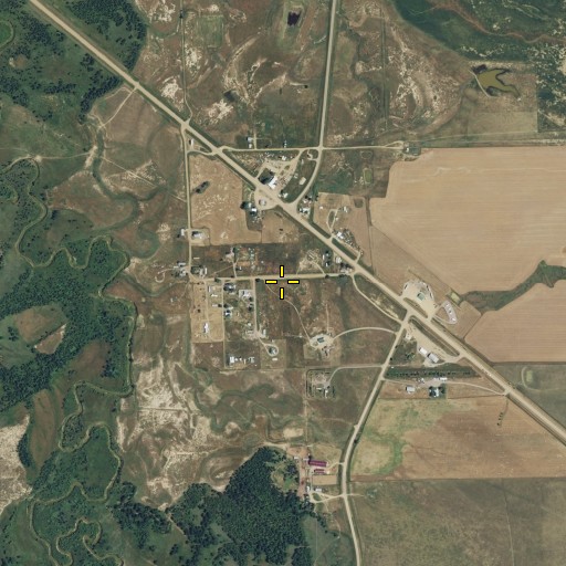 Aerial/Satellite Image of Alzada, MT