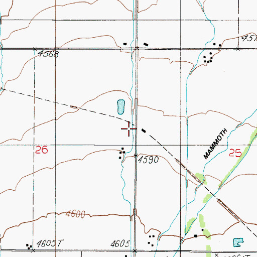 Topographic Map of Cowan, MT