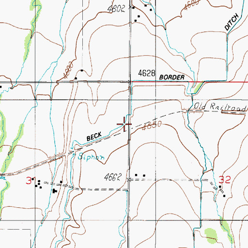 Topographic Map of Kerns, MT