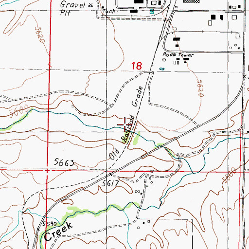 Topographic Map of Newcomb, MT