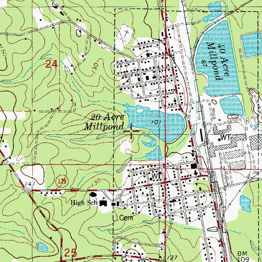 Topographic Map of Arkansas Noname 56 Dam, AR