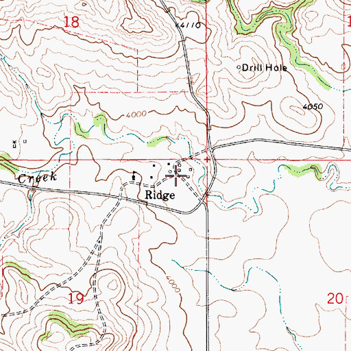 Topographic Map of Ridge, MT