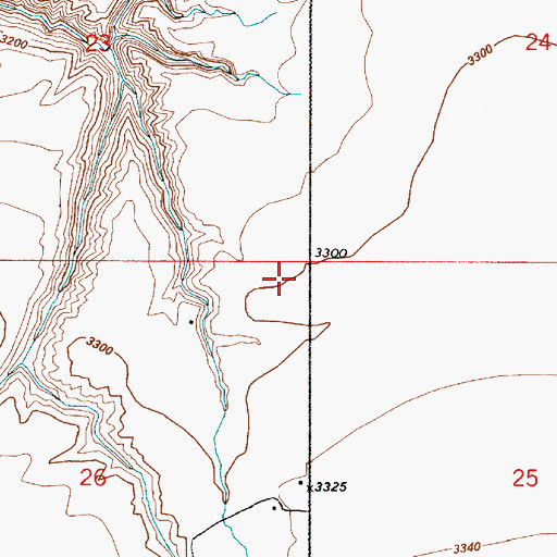 Topographic Map of Salem School (historical), MT