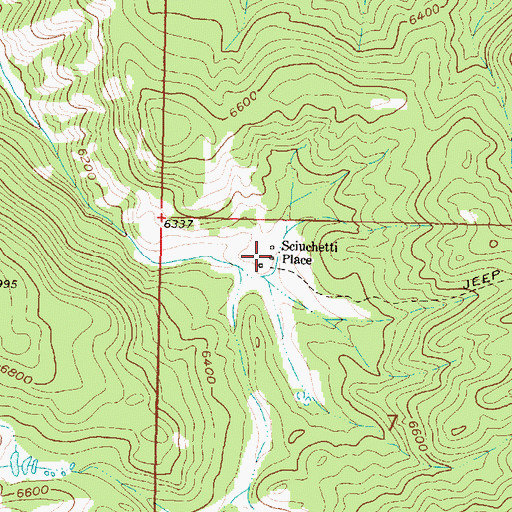 Topographic Map of Sciuchetti Place, MT