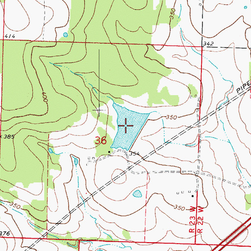Topographic Map of Hale Lake, AR