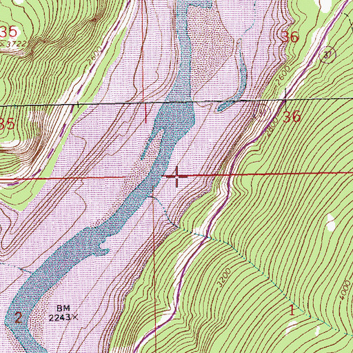 Topographic Map of Stonehill (historical), MT