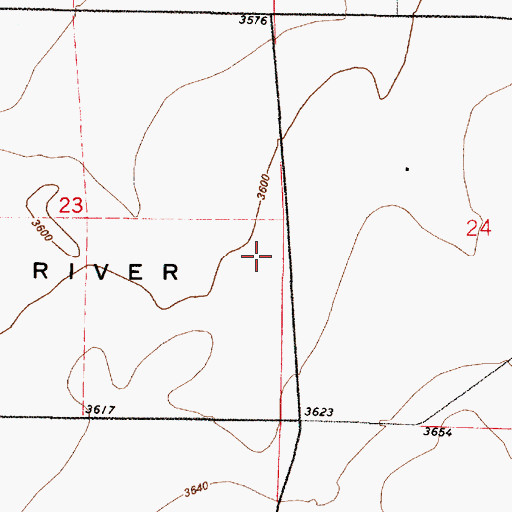 Topographic Map of Sun River Bench, MT