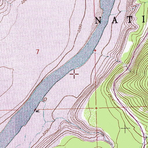 Topographic Map of Volcour (historical), MT