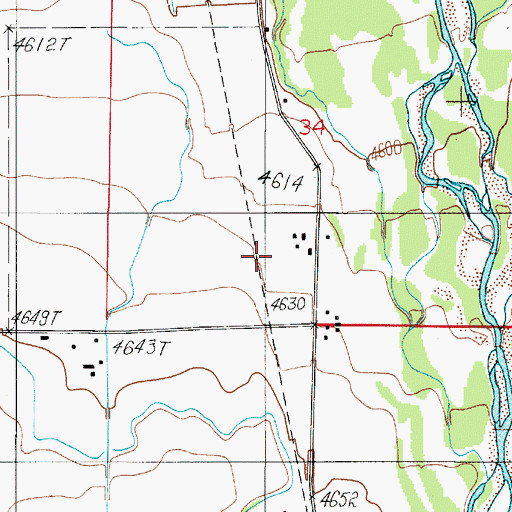 Topographic Map of West Gallatin, MT