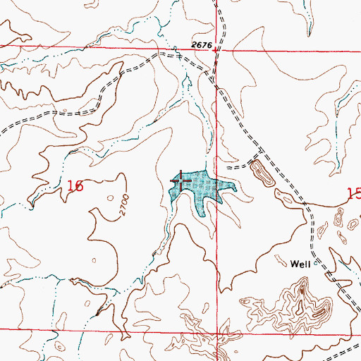 Topographic Map of Venn Number 9 Dam, MT