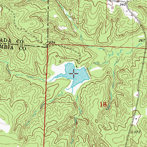 Topographic Map of Fincher Lake, AR