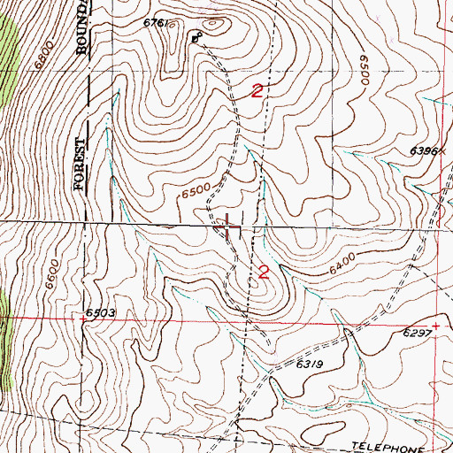 Topographic Map of Opy Mine, MT