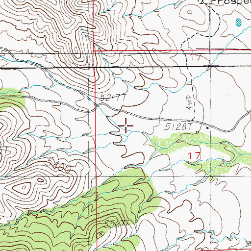 Topographic Map of Middlemarch Canyon, AZ