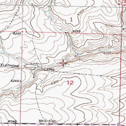 Topographic Map of Nelson Mine, MT