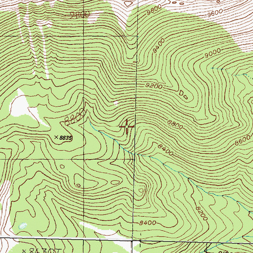 Topographic Map of Boatman Lake Mine, MT