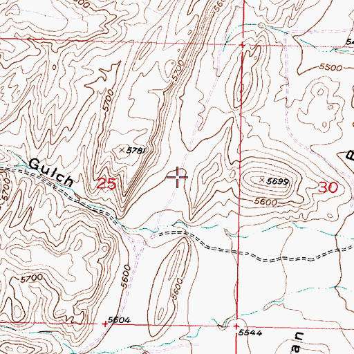 Topographic Map of Frying Pan Basin Mine, MT
