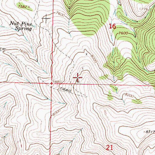 Topographic Map of Anderson Mine, MT
