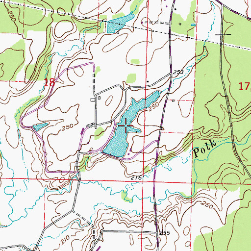 Topographic Map of Stephens Lake, AR